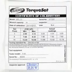 Clé Dynamométrique BBB Torqueset 2 à 14 Nm Pour Pièces Vélo -Magasin De Pneus Reha BTL 73 certificat 494x294 2dc2f237 9f46 4311 9032 fa360c4fe15e