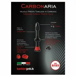Paire De Valves Tubeless Presta En Carbone Carbonaria Barbieri 7 Paire De Valves Tubeless Presta En Carbone Carbonaria Barbieri -Magasin De Pneus Reha Carbonaria AD CARB45 1024x1024 35 flyer