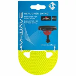 Réflecteur Sur Rails De Selle Jaune Ou Rouge M-Wave Reflicker Swing -Magasin De Pneus Reha Reflecteur reflicker swing m wave