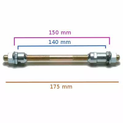 Oxford Axe Plein De Roue Vélo Arrière M10 X 175 Mm 2 Oxford Axe Plein De Roue Vélo Arrière M10 X 175 Mm – Image 2