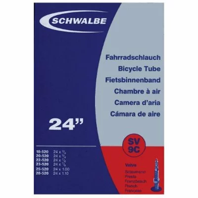 Chambre à Air Vélo Presta 24 X 3/4 - 1.00 Schwalbe 1 Chambre à Air Vélo Presta 24 X 3/4 - 1.00 Schwalbe