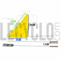 Messingschlager Drapeau De Sécurité Pour Vélo Et Remorque 19 Messingschlager Drapeau De Sécurité Pour Vélo Et Remorque -Magasin De Pneus Reha drapeau de securite pour velo et remorque dim jaune