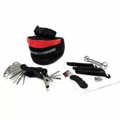 Maxxus Kit Réparation Chambre Air Et Outils Vélo Dans Sacoche De Selle