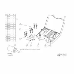 Kit De Purge Pour Freins Hydrauliques Liquide DOT/Minéral VAR 5 Kit De Purge Pour Freins Hydrauliques Liquide DOT/Minéral VAR -Magasin De Pneus Reha lecyclo Kit de purge de frein a disque vue eclatee
