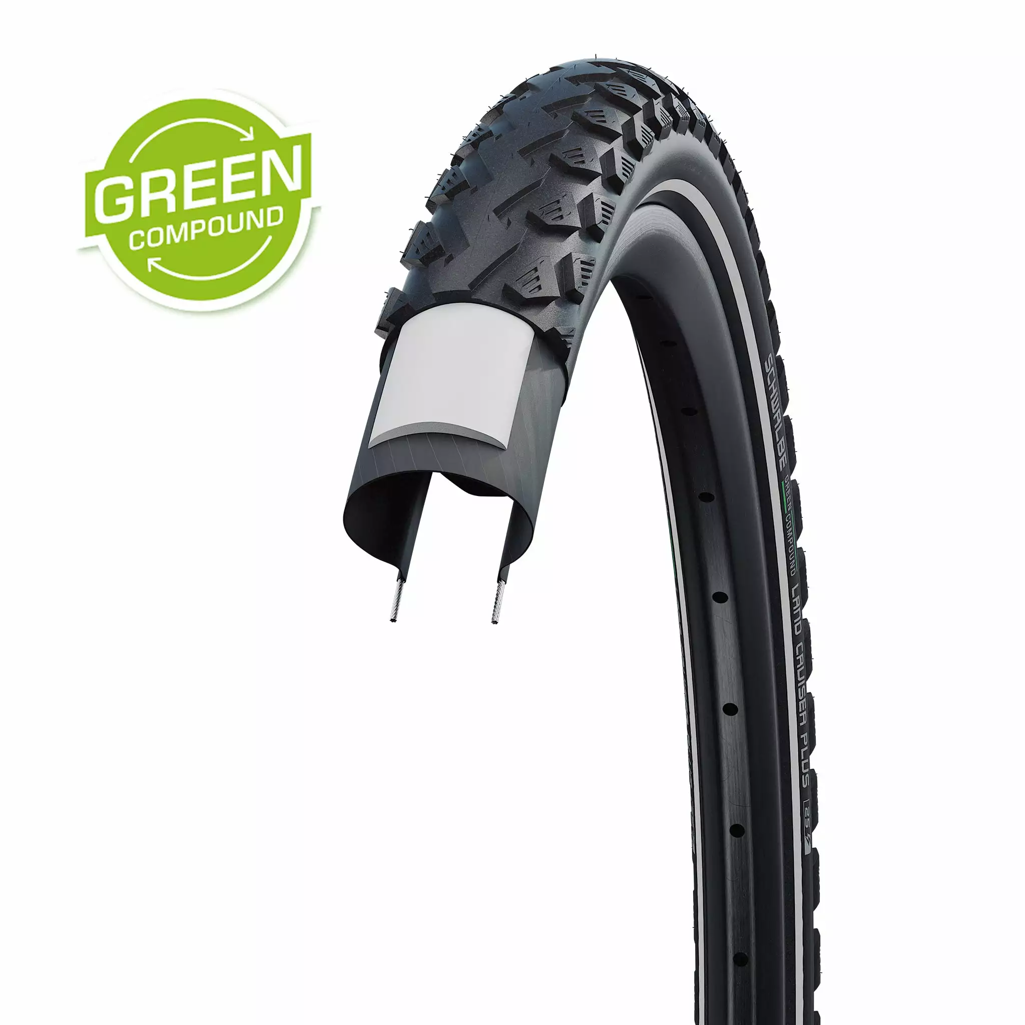 Pneu Vélo Schwalbe Land Cruiser Plus Greencompound 700 1 Pneu Vélo Schwalbe Land Cruiser Plus Greencompound 700