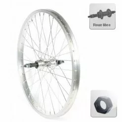 Brandless Roue Arrière 20 Pouces Pour Vélo Junior à Roue Libre