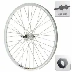 Exal Roue Arrière 28 Pouces Alu Roue Libre Serrage écrou