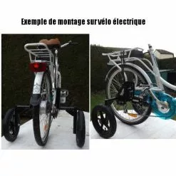 XPRIT Roues Stabilisatrices Pour Vélo Adulte Fixation Hauban Et Base -Magasin De Pneus Reha roues stabilisatrices pour velo adulte fixation hauban et base full 5