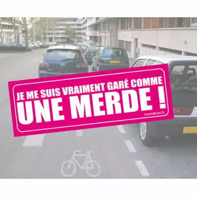 GCUM Sticker Garé Comme Une Merde 1 GCUM Sticker Garé Comme Une Merde