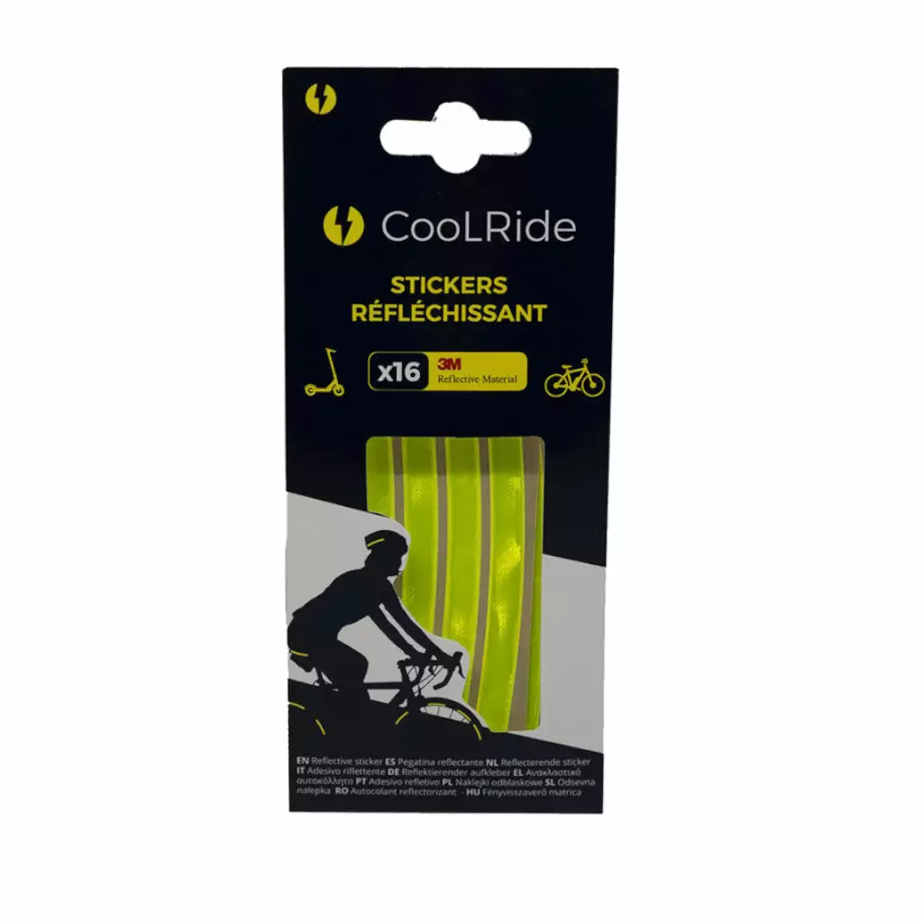 Stickers Réfléchissants Pour Vélo Et Accessoires CoolRide Lot De 16 2 Stickers Réfléchissants Pour Vélo Et Accessoires CoolRide Lot De 16 – Image 2