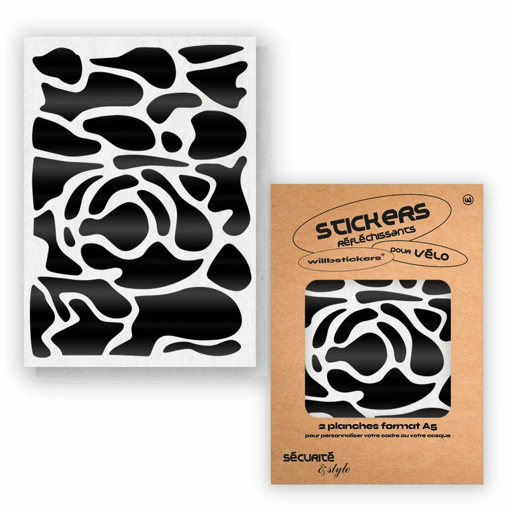 Stickers Réfléchissants Pour Cadre De Vélo Motif Camo Will B 2 Stickers Réfléchissants Pour Cadre De Vélo Motif Camo Will B – Image 2