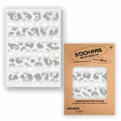 Stickers Réfléchissants Pour Cadre De Vélo Motif Léopard Will B 6 Stickers Réfléchissants Pour Cadre De Vélo Motif Léopard Will B -Magasin De Pneus Reha stickers velo will b motif leopard blanc