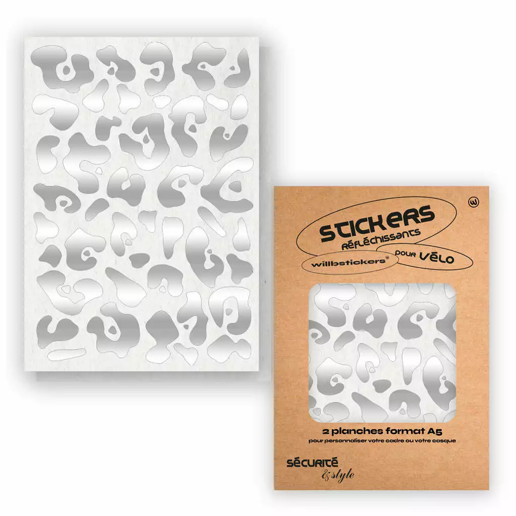 Stickers Réfléchissants Pour Cadre De Vélo Motif Léopard Will B 3 Stickers Réfléchissants Pour Cadre De Vélo Motif Léopard Will B – Image 3